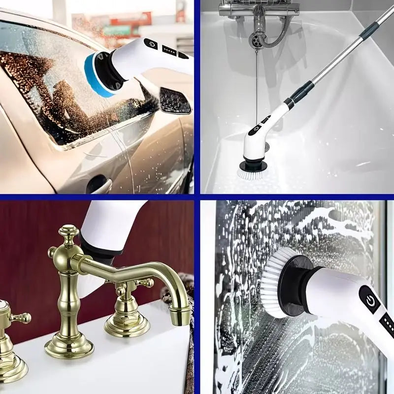 electric spin scrubber for tiles